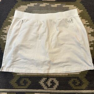 T by Talbots White Stretch Skort Short Golf Bike Hike XLarge